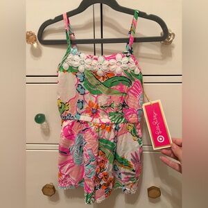 NWT Lilly Pulitzer for Target Girls Romper Size 4/5